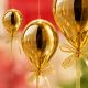 4. SICHERER BALLONBEUTEL AUS KUNSTSTOFF, DURCHMESSER 20 CM - GOLD