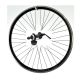 28" Vorderrad V-B QR, Felge schwarz/Nabe schwarz SHIMANO