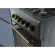5. Gas-Elektro-Herd MPM-56-KRM-13 50 cm Schwarz Retro, Konvektion