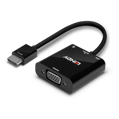 6. LINDY Konverter HDMI auf VGA und Audio 1080p ohne Skalierung