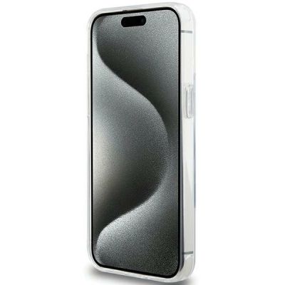 3. Karl Lagerfeld KLHMP15XHMRSKHH iPhone 15 Pro Max 6,7" weiß/weiß Hardcase Ring Stand Karl Head MagSafe