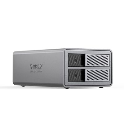 Orico 9828RU3 2 Big DAS Solution ProRAID Disk Array für 2 2,5"/3,5" SATA HDD/SSD-Laufwerke mit RAID-Controller – Grau