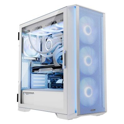 3. MODECOM HORIZON ARGB FLOW MIDI USB TYP-C GEHÄUSE WEISS