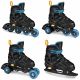 12. Spokey Quattro 4IN1 SPK-943434 Inlineskates Größe 38-41 BK/DBL