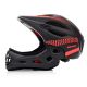 3. Meteor Lupus S Integral-Fahrradhelm 48-52 cm Schwarz/Rot