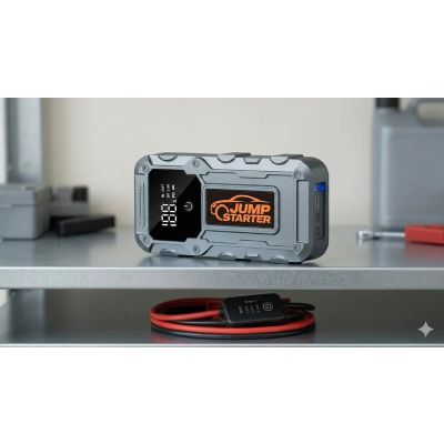 8. Extralink Jump 34 Starthilfegerät | Starthilfegerät für Autos | 3 LEDs, Taschenlampe, LCD-Display