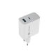3. NATEC Ladegerät Ribera GAN 1x USB-A + 1x USB-C 45W Weiß NUC-2142
