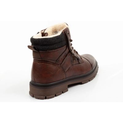 4. Wrangler Herrenschuhe Gillen Leder braune gefütterte Stiefeletten
