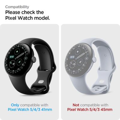 5. Spigen Elite Shield EZ Fit 2er-Pack Hydrogelfolie für Google Pixel Watch 41 mm