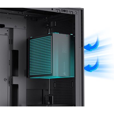 10. Jonsbo D41 Screen ATX-Gehäuse, gehärtetes Glas – Schwarz