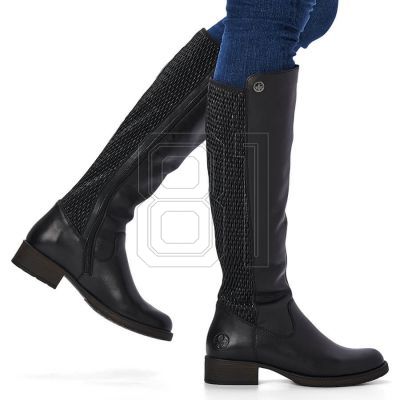 23. Rieker W Z9591-00 schwarze Lederstiefel 