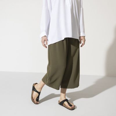 9. Birkenstock Gizeh Birko-Flor Damen Schmal Schwarz Flip-Flops für schmale Füße, Vegan Schwarz (1020487)