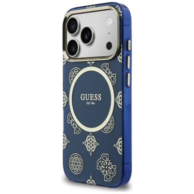 2. Guess IML Peony Dot MagSafe Hülle für iPhone 17 Pro - Blau