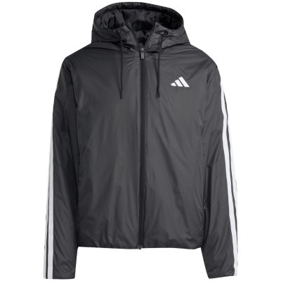 2. Herren adidas Essentials Climawarm 3-Streifen Isolierte Kapuzenjacke Schwarz JM4042