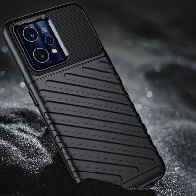 5. Thunder Case Flexible gepanzerte Hülle für Realme 9 Pro + (9 Pro Plus) schwarz