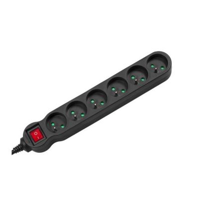 2. MACLEAN 6-fach Steckdosenleiste mit Schalter 1,5 m MCE225
