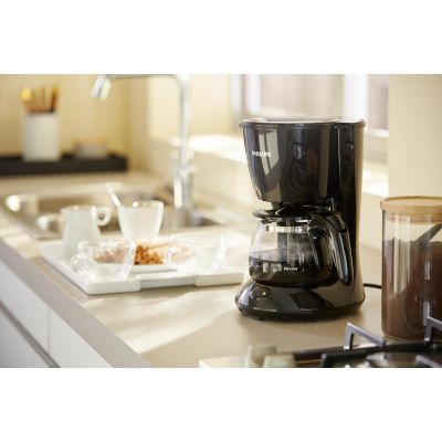7. Philips Daily Collection HD7432/20 Kaffeemaschine mit Tropfschale, 750 W, Schwarz