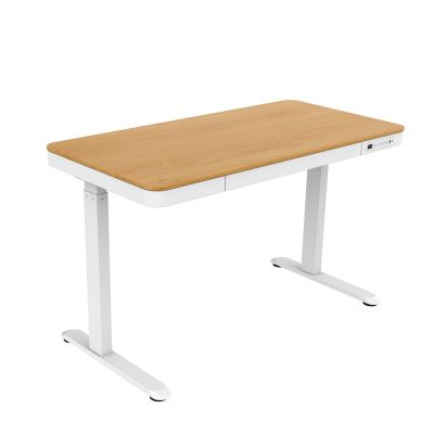 ACTIVEJET Schreibtisch mit elektrischer Höhenverstellung, Höhe 120x60 ET119S weiß/eiche