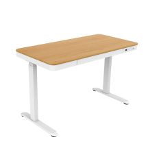 ACTIVEJET Schreibtisch mit elektrischer Höhenverstellung, Höhe 120x60 ET119S weiß/eiche