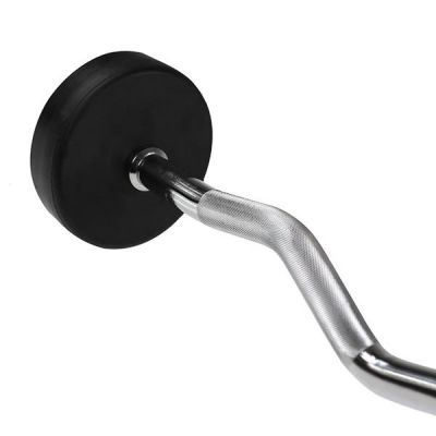 4. Gummierte GSL-40 40 KG HMS Feste Langhantel/Curlstange