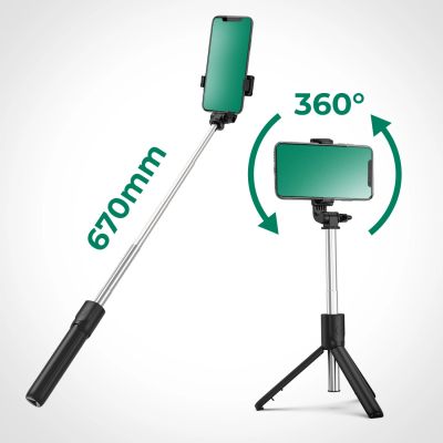 9. Selfie-Stick WRY1S Teleskopstativ 0,7 m für Telefon – Schwarz