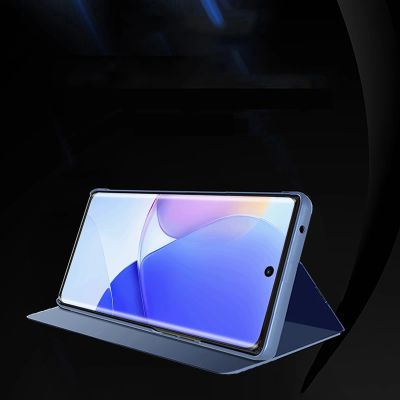 3. Clear View Case Hülle für Huawei Nova 9 Flip Cover schwarz