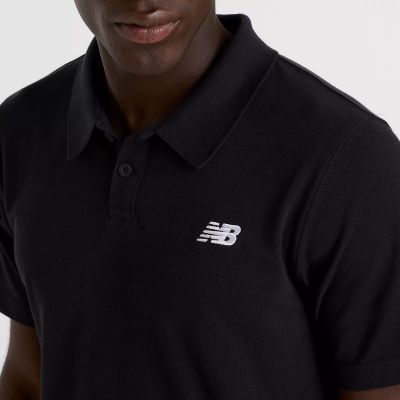 4. New Balance Baumwoll-Piqué-Poloshirt M MT51519BK