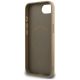 7. Guess Grained Triangle MagSafe iPhone 16e Hülle - Braun