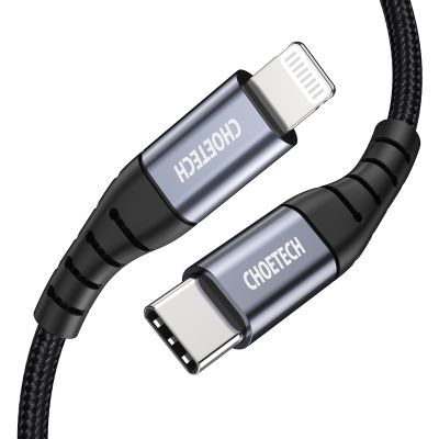2. Choetech IP0039 USB-C/ Lightning MFi-Kabel, 1,2 m lang – Schwarz