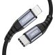 2. Choetech IP0039 USB-C/ Lightning MFi-Kabel, 1,2 m lang – Schwarz