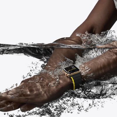 9. Magnetisches Apple Watch SE, 9, 8, 7, 6, 5, 4, 3, 2, 1 (41, 40, 38 mm) Dux Ducis Armband (LD-Version) – schwarz und gelb