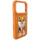 5. Nimmy Glasses Cool Dog Hülle für iPhone 17 Pro Max - Orange