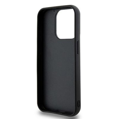 7. DKNY 3D Rubber Repeat Pattern Hülle für iPhone 15 Pro Max – Schwarz
