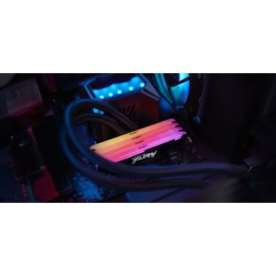 4. KINGSTON DDR4 32 GB 3200 MT/s CL16 DIMM (2er-Kit) 1Gx8 FURY Beast RGB