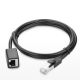 8. Ugreen NW112 11281 Netzwerk-Ethernet-Kabel RJ45 (weiblich) – RJ45 (männlich) F/UTP Cat. 6 1 Gbit/s 2 m – schwarz