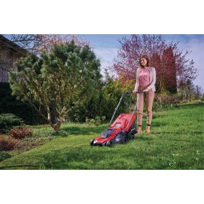 2. Einhell GC-EM 1800/43 Rasenmäher mit Netzanschluss, Schwarz/Rot