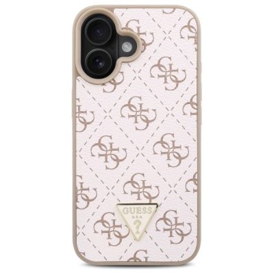 3. Guess New 4G Triangle Hülle für iPhone 16 Plus – weiß