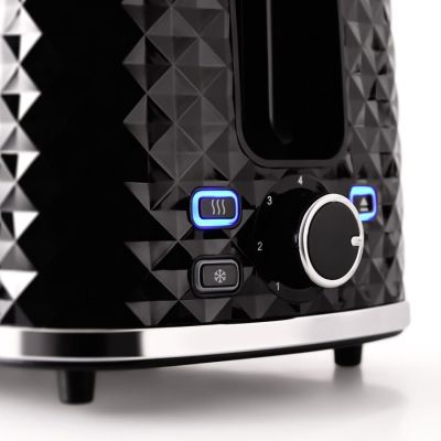 4. ELDOM TOSTER TO280C TOSTI 780 W, stufenlose Leistungsregelung, 7 Leistungsstufen, Schwarz