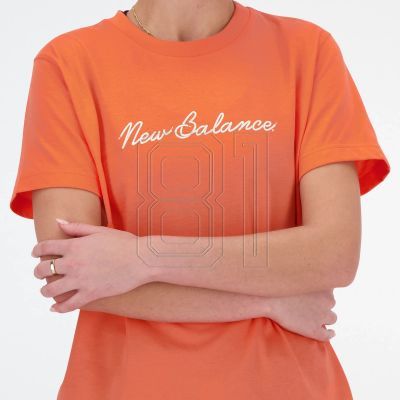3. New Balance S/S Script Tee Gfr W WT41909GFR