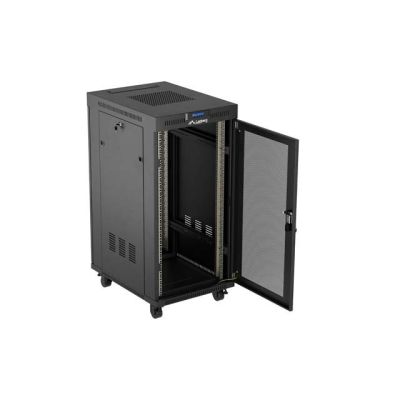18. LANBERG Standrack-Schrank 19" 24U 600x800 Schwarz
