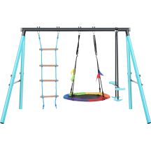 Gartenschaukel für Kinder Extralink BLACK FOREST CD-S019 Storchennest + Leiter 263x185x185cm
