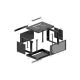3. LANBERG Wandregalschrank 19" 4HE 600x600 SCHWARZ PERFORIERTÜREN (FLACHVERPACKT)