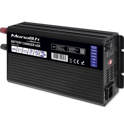 12. Intelligentes professionelles Monolith-Ladegerät für LiFePO4-, AGM-, GEL- und SLA-Batterien (40 A, 12 V)
