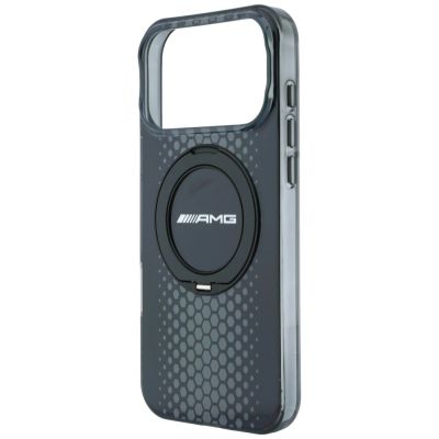 6. Mercedes AMG IML Double Layer Urban Line Hülle mit Ringständer und MagSafe-Funktion für iPhone 18 Pro Max / 17 Pro Max – Schwarz