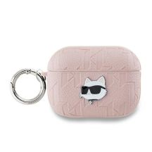 Karl Lagerfeld Monogram Choupette Head Case für AirPods Pro 2 – Rosa