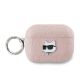 Karl Lagerfeld Monogram Choupette Head Case für AirPods Pro 2 – Rosa