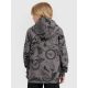 4. Jungen-Sweatshirt mit Kapuze, offen, 4F 4FJRAW25TSWSM2343-90A
