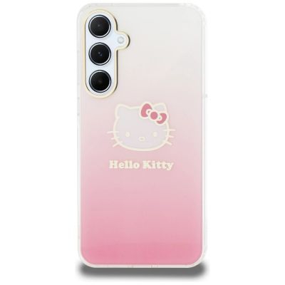 3. Hello Kitty IML Gradient Electrop Kitty Head Hülle für Samsung Galaxy A55 – Rosa