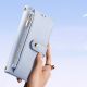 8. Dux Ducis Lawa iPhone 16 Pro Lederhülle mit abnehmbarer magnetischer Brieftasche - Blau