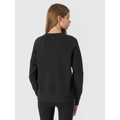 3. Mädchen-Sweatshirt aus Bio-Baumwolle, ohne Reißverschluss, ohne Kapuze, 4F Junior